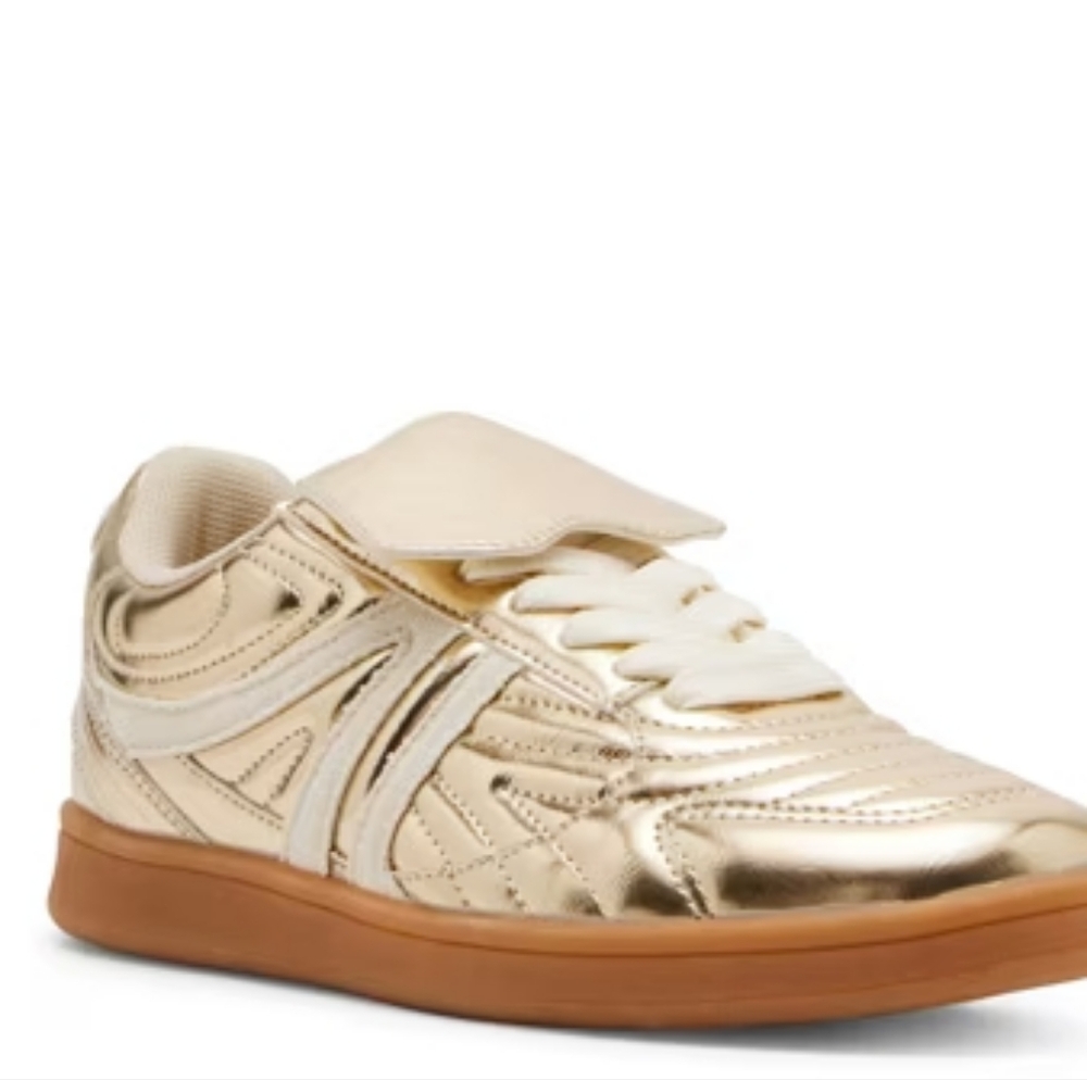 Steve Madden Metallic Gold Sneakers - Madrid